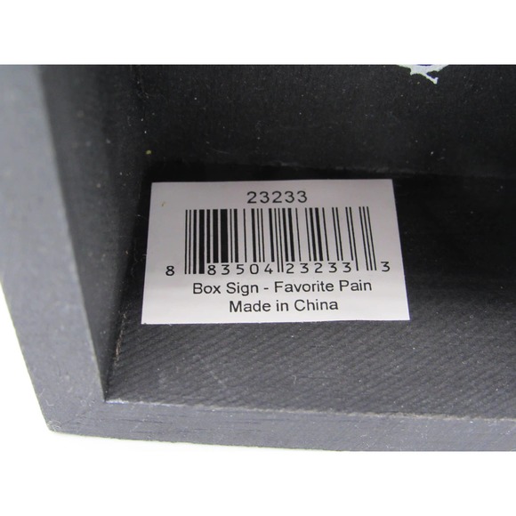 NEW w/ Tag Favorite Pain Primitives by Kathy Floral Trimmed Box Sign 4" by 3" - Picture 8 of 12